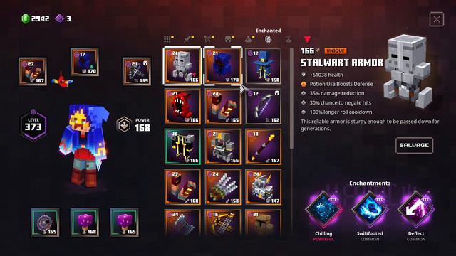 DROPPED! Fighter's Bindings 170 Radiance/Swirling/Shockwave | Minecraft Dungeons смотреть онлайн