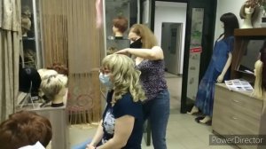 Завиваем парик из термоволокна.