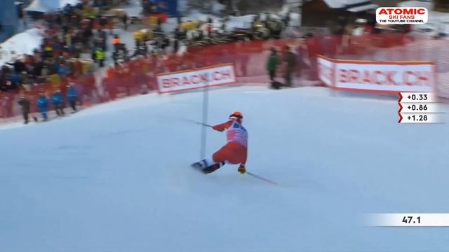 AUDI FIS Ski World Cup - Men's Slalom - Wengen (SUI), Jan 14, 2024, 1st Run #weareskiing @atomic