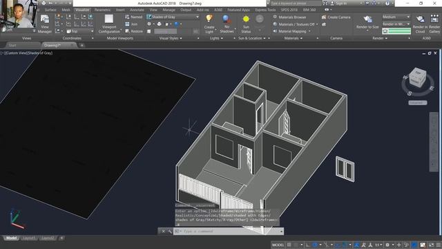 6X10m 3D Floor Plan Tutorial With AutoCAD смотреть онлайн