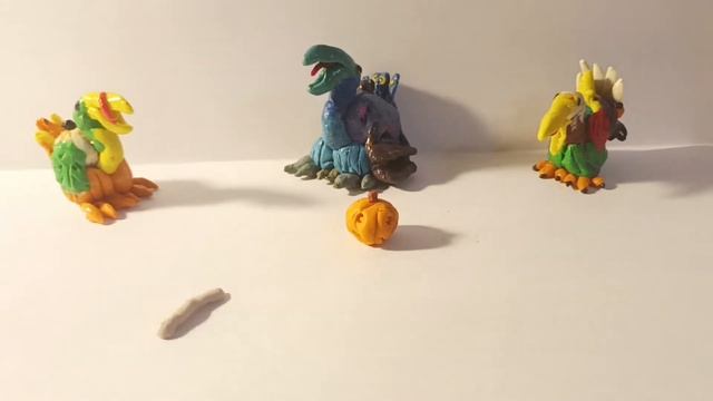 как слепить скелетыкву из пластилина смотреть онлайн