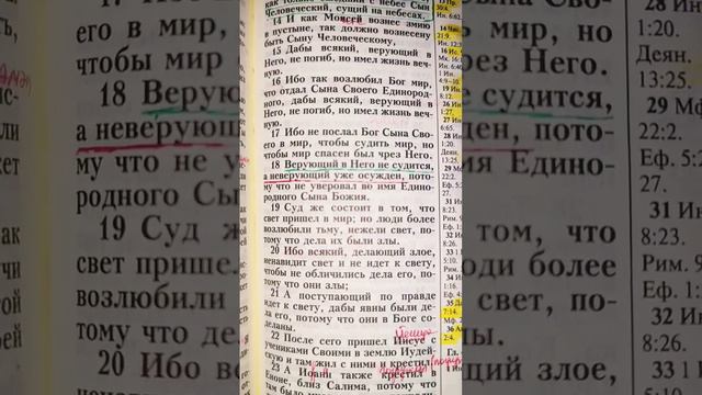 Евангелие Иоанна 3:16 смотреть онлайн