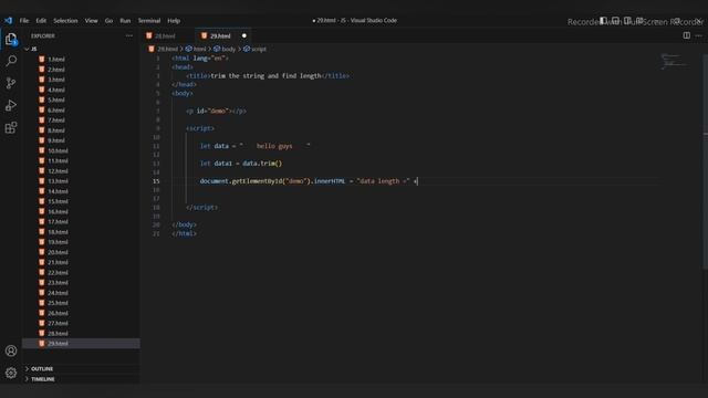 String trim method || java script смотреть онлайн