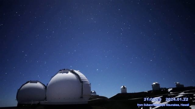Timelapse of 52 shooting stars and meteors, in 2 hours from Subaru Telescope, Hawaii. SOUND!! смотреть онлайн
