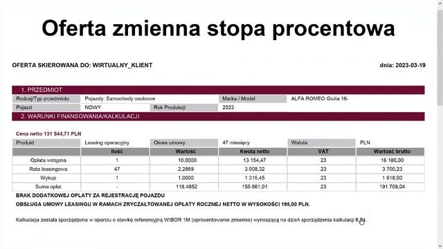 Stała czy zmienna stopa procentowa w leasingu? Kalkulator Excel смотреть онлайн