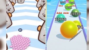 ?Ball run infinity - Ball run 2048 vs food run Max Level Up 2048 Balls Gameplay Android, iOS