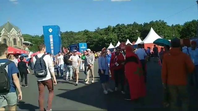 Фан-зона Санкт-Петербург Россия Саудовская Аравия FIFA 2018 смотреть онлайн