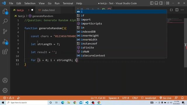 Javascript Coding Challenge : Generate Random AlphaNumeric Captcha - Episode 6 смотреть онлайн