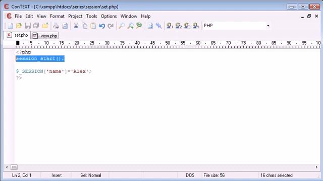 Setting PHP Session смотреть онлайн