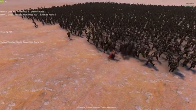01 JESUS VS 5.000 ZUMBIS NAZISTAS | Ultimate Epic Battle Simulator смотреть онлайн