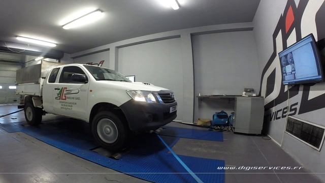 Toyota Hilux 2.5 D4D 144cv Reprogrammation Moteur @ 163cv Digiservices Paris 77 Dyno смотреть онлайн
