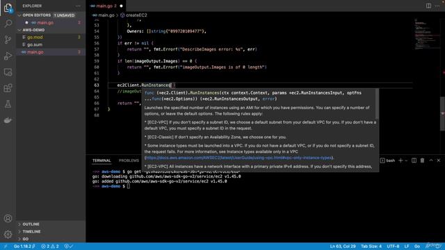 4. Golang: Launching an EC2 with Go смотреть онлайн