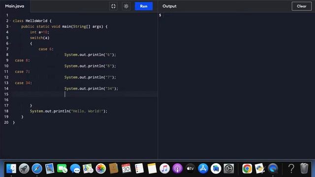 "Java's switch: Diverse, efficient control flow based on expression values." смотреть онлайн