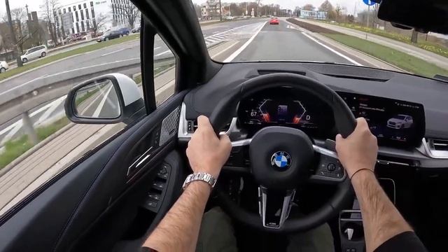 ASMR NEW BMW 5 Night (3.0 540D 340 HP) | POV Test Drive