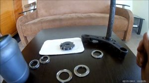 Сборка подшипника рулевой колонки мотоцикла Иж