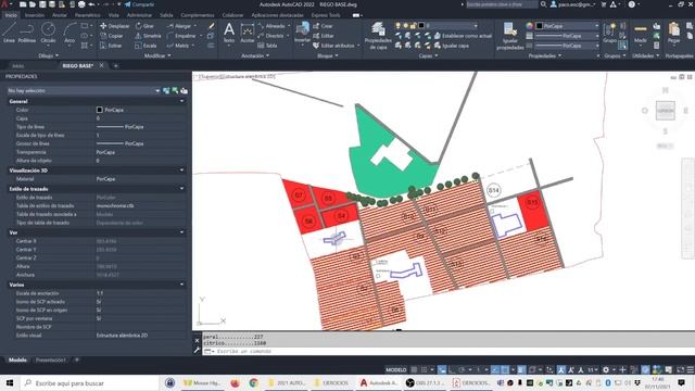 AutoCAD 2022 dibujando un plano de riego 1-3 смотреть онлайн
