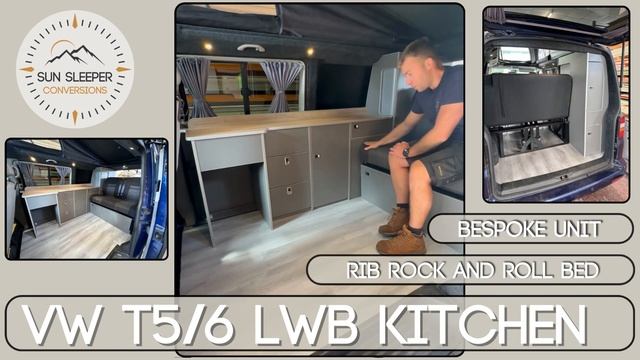 VW T5 TRANSPORTER CAMPERVAN KITCHEN: Long wheelbase смотреть онлайн