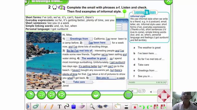 3C Perfect Continuous (Greetin from ,Writing E-mail) смотреть онлайн