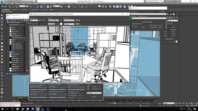 3ds max sketch render смотреть онлайн