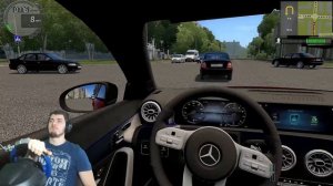 ОТВЕЗ НЕДОВОЛЬНОГО ПАССАЖИРА В ЛЕС - БУДНИ ТАКСИСТА в CITY CAR DRIVING + РУЛЬ