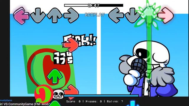 FNF: COMMUNITYGAME VS BF, SANS And RUV █ Friday Night Funkin' – Mods █