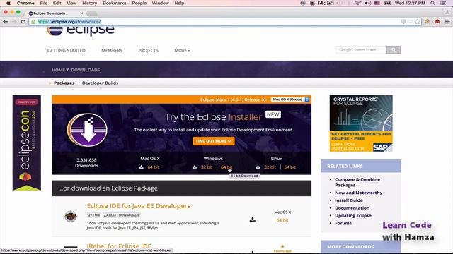 Java updated Tutorials - 2. Download and install Eclipse on Windows, MAC and Linux смотреть онлайн