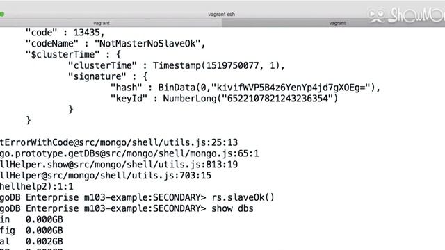 Read,Write on replication set mongodb смотреть онлайн