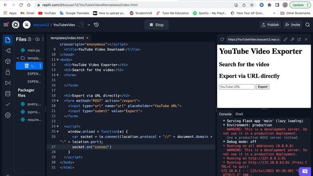 Flask Project: YouTube Video Exporter (Part 1) смотреть онлайн