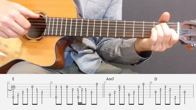 Killing Me Softly - Roberta Flack/Fugees - Fingerstyle guitar with tabs смотреть онлайн