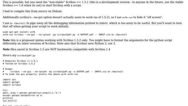 Run Scribus script without GUI (2 Solutions!!) смотреть онлайн