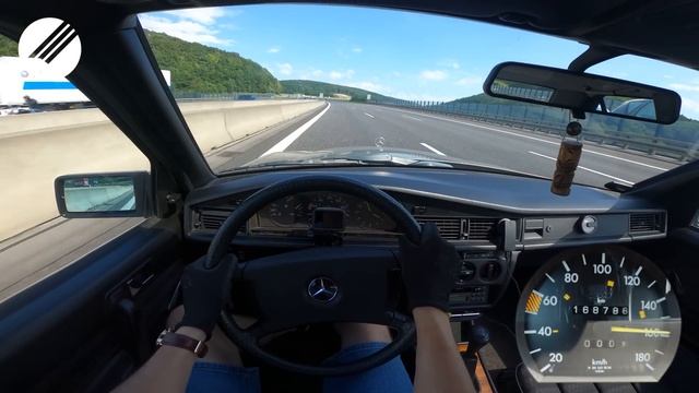 1988 MERCEDES-BENZ 190D W201 72HP TOP SPEED DRIVE ON GERMAN AUTOBAHN ?