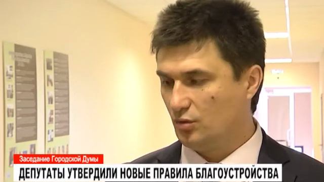 Депутаты утвердили новые правила благоустройства смотреть онлайн