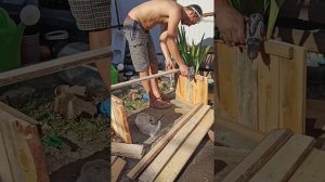 Кашпо своими руками. Как сделать из старых досок, уличное кашпо для цветов. #кашпо#своимируками