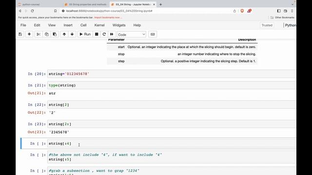 Python Complete Course #5 - Python string indexing and slicing смотреть онлайн