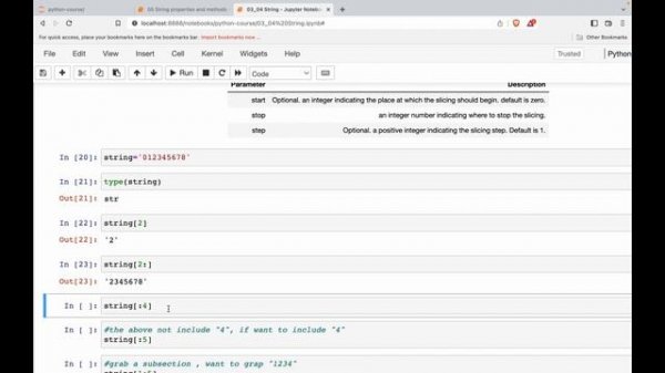 Python Complete Course #5 - Python string indexing and slicing