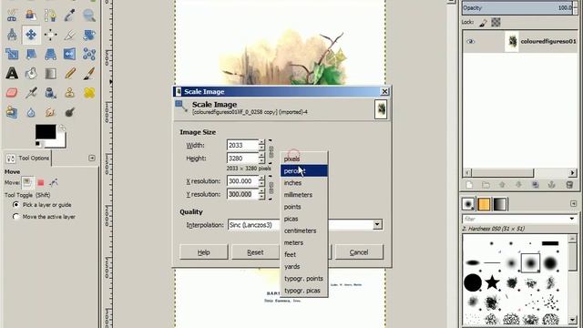 Resize Image using Gimp 2.8 смотреть онлайн