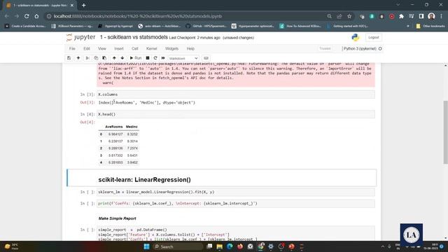 scikit-learn vs Statsmodels in Python | Linear Regression in Python | Data Science in Python смотреть онлайн