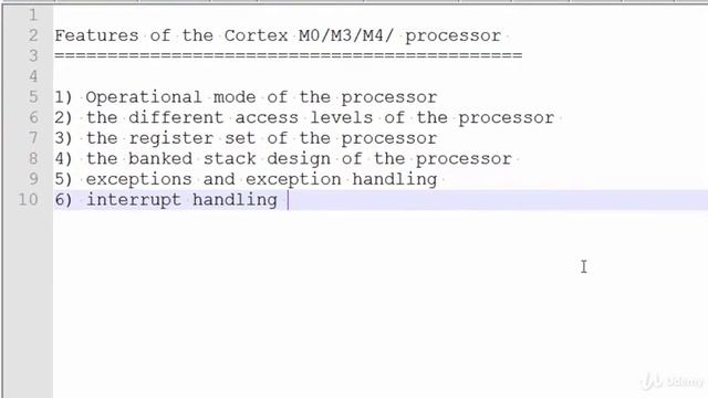 001 Features of Cortex Mx Processor смотреть онлайн