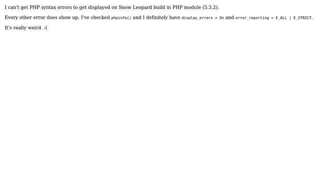 DevOps & SysAdmins: PHP syntax error doesn't show up смотреть онлайн