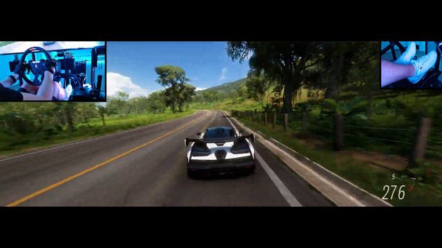 Forza Horizon 5 | McLAREN SENNA | 1200 HP | w/ steering wheel + shifter смотреть онлайн