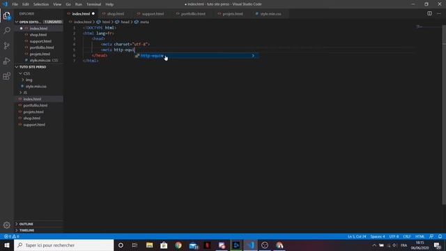 Création des pages et installation de VS Code! Créer son site de A à Z en HTML?! #1 смотреть онлайн