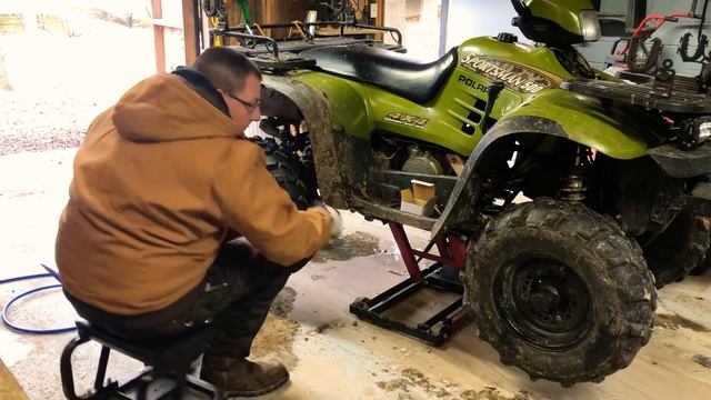 2000 Polaris Sportsman Wheel Swap 500 to 570~Cheap Upgrade! смотреть онлайн