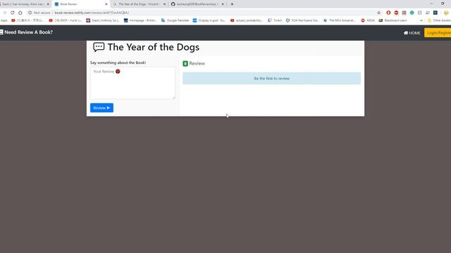BCIT Final Project - Book Review App смотреть онлайн
