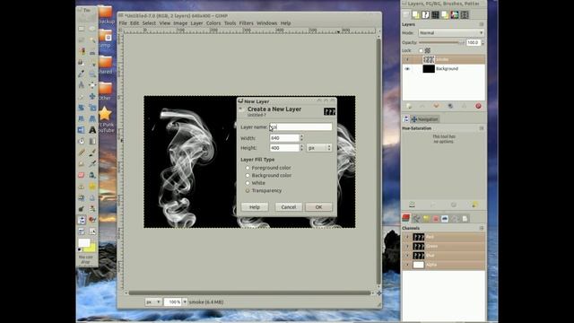 Gimp Tutorial: Colored Smoke смотреть онлайн