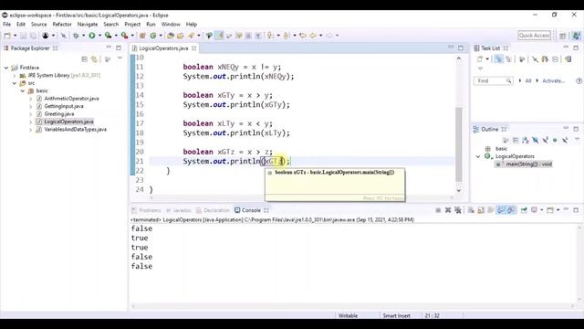 Java Basic 5 - Logical Operators смотреть онлайн