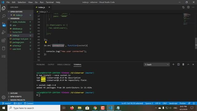 الدرس العشرين #20 شرح socket.io and socket.io-client والفرق بينهما смотреть онлайн
