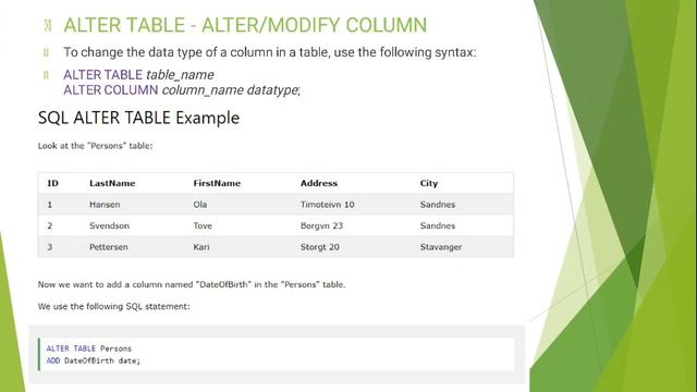 Alter table rename table and truncate table смотреть онлайн
