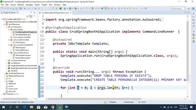 Como hacer un CRUD con Spring Boot y H2 - Parte 01 смотреть онлайн