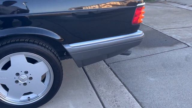 Mercedes Benz 560 SEC 1990 (C126) -FRONT and REAR Euro Bumpers conversion смотреть онлайн