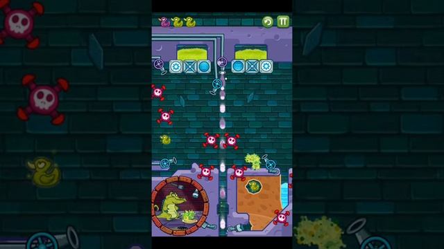 "Where's My Water?" "Cranky" walkthrough level C4-10 "Make a Mountain", longplay, all ducks смотреть онлайн